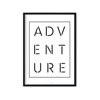 Plakat Adventure II, 21x29,7 cm - Love The Journey