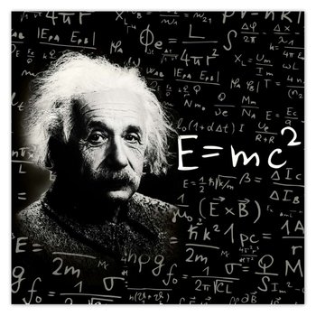 Plakat Albert Einstein, 70x70 cm - ZeSmakiem