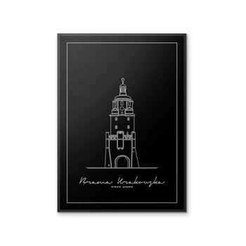 Plakat Architektura - Lublin - Brama Krakowska 61x91 cm - Peszkowski Graphic