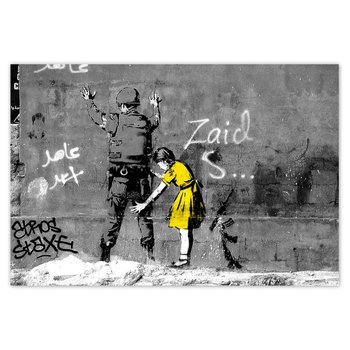 Plakat Banksy dziewczynka, 155x105 cm - ZeSmakiem