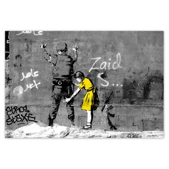 Plakat Banksy dziewczynka, 185x125 cm - ZeSmakiem