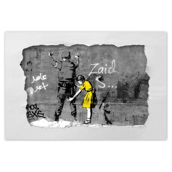 Plakat Banksy dziewczynka, 60x40 cm - ZeSmakiem