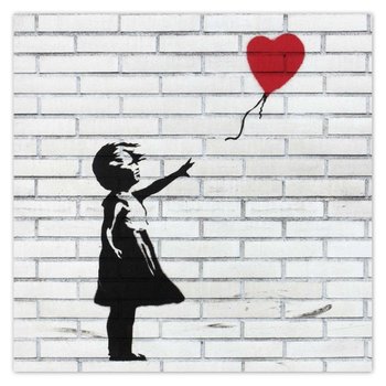 Plakat Banksy Dziewczynka Balon, 100x100 cm - ZeSmakiem