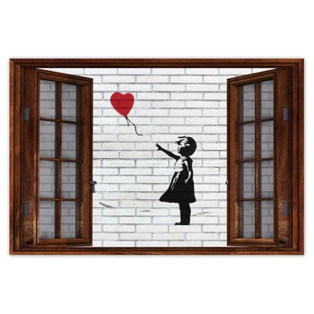 Plakat Banksy Dziewczynka balon, 120x80 cm - ZeSmakiem