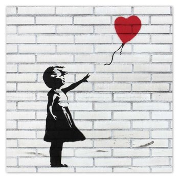 Plakat Banksy Dziewczynka Balon, 140x140 cm - ZeSmakiem