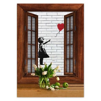 Plakat Banksy Dziewczynka Balon, 50x70 cm - ZeSmakiem