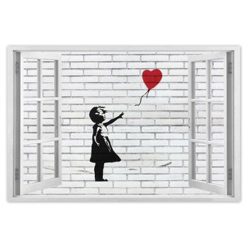 Plakat Banksy Dziewczynka Balon, 90x60 cm - ZeSmakiem