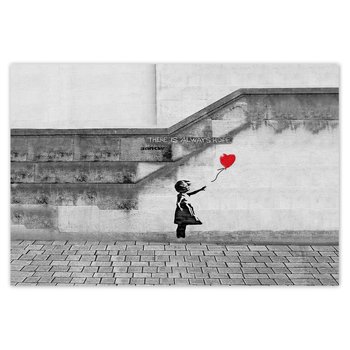 Plakat Banksy Dziewczynka Hope, 200x135 cm - ZeSmakiem
