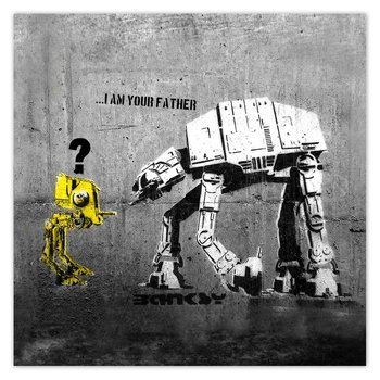 Plakat Banksy I am your father, 70x70 cm - ZeSmakiem