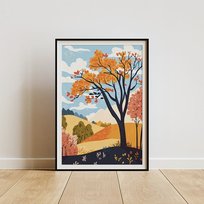 Plakat - Beskid Niski jesienią 50x70 Harry Monkey