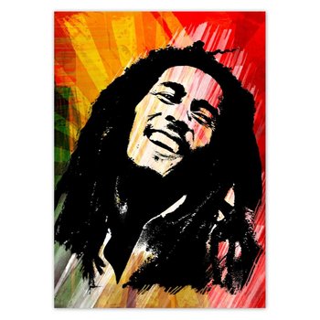 Plakat Bob Marley Reggae, 50x70 cm - ZeSmakiem
