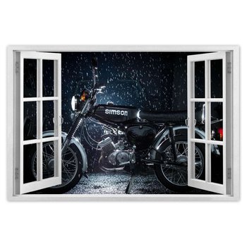Plakat Czarny Simson w deszczu, 90x60 cm - ZeSmakiem