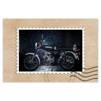 Plakat Czarny Simson w deszczu, 90x60 cm - ZeSmakiem