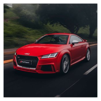 Plakat Czerwone Audi, 70x70 cm - ZeSmakiem