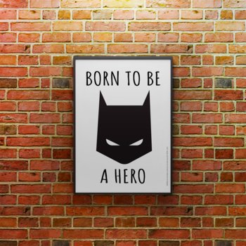 Plakat DC Batman Born to be a Hero 002, 42x29.7cm - ERT Group