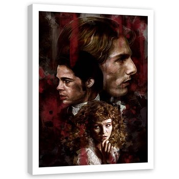 Plakat dekoracyjny w ramie białej FEEBY Film kino wampir, 40x60 cm - Feeby