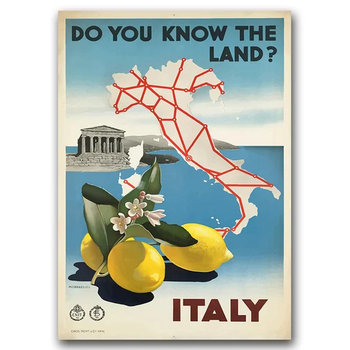 Plakat do pokoju Czy znasz ziemię Włoch? A2 - Inny producent