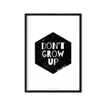 Plakat Don't grow up, 29,7x42 cm - Love The Journey