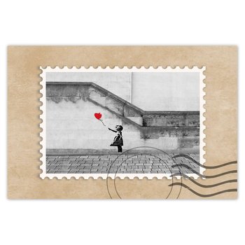 Plakat Dziewczynka z balonikiem, 60x40 cm - ZeSmakiem