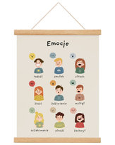 Plakat edukacyjny dla dzieci Emocje A4 21x30 cm / Joachimki