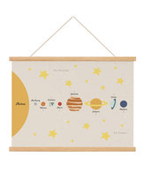 Plakat edukacyjny dla dzieci Kosmos Planety Montessori A3 30x40 cm / Joachimki