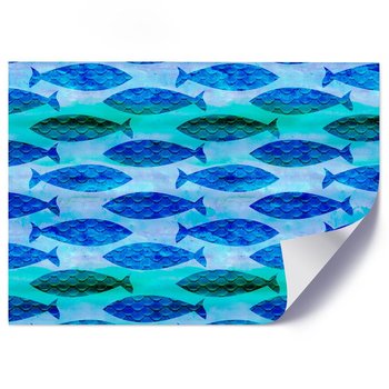 Plakat FEEBY Abstrakcyjne ryby - 70x50 - Feeby
