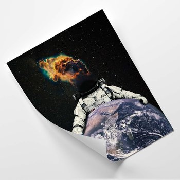 Plakat FEEBY Astronauta trzymający ziemię - VK Art 30x40 - Feeby