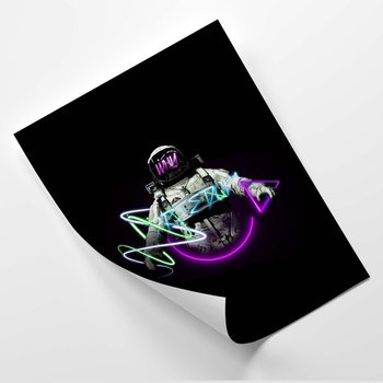 Plakat FEEBY Astronauta w neonach - VK Art 30x40 - Feeby