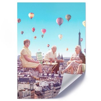 Plakat FEEBY Balony nad Paryżem, 50x70 cm - Feeby