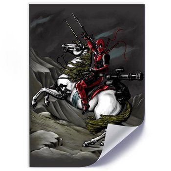 Plakat FEEBY Deadpool na koniu, 50x70 cm - Feeby