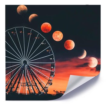 Plakat FEEBY Fazy księżyca nad diabelskim młynem, 60x60 cm - Feeby