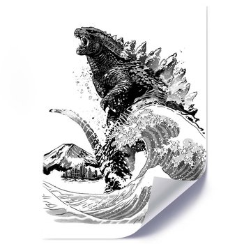 Plakat FEEBY Godzilla, 50x70 cm - Feeby
