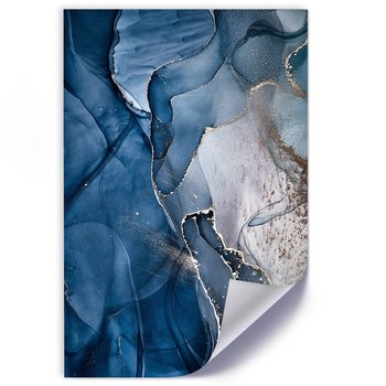 Plakat FEEBY Kamień ozdobny, niebieski marmur 40x60 - Feeby