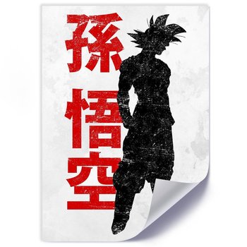 Plakat FEEBY Kontury postaci Dragon Ball, 70x100 cm - Feeby