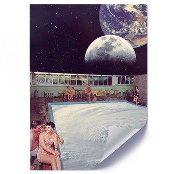 Plakat FEEBY Kosmiczny basen, 50x70 cm - Feeby
