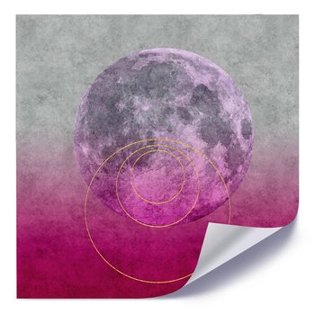 Plakat FEEBY Księżyc i kręgi, 80x80 cm - Feeby