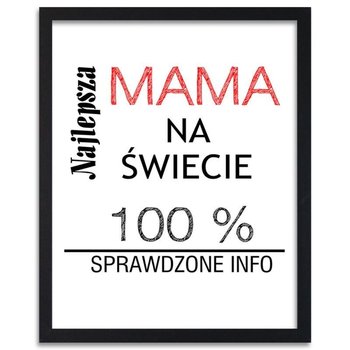 Plakat FEEBY Najlepsza mama na świecie, 21x29,7 cm - Feeby