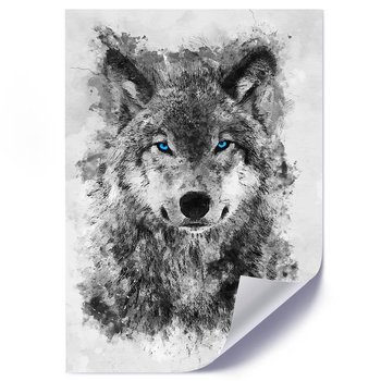 Plakat FEEBY Namalowany wilk, 40x60 cm - Feeby