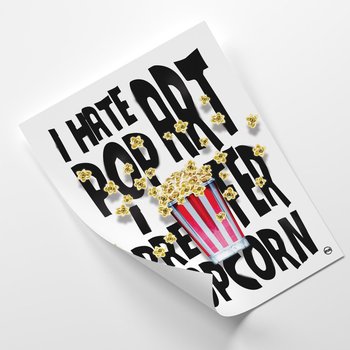 Plakat FEEBY Napis i rozsypany popcorn - Rubiant 60x90 - Feeby