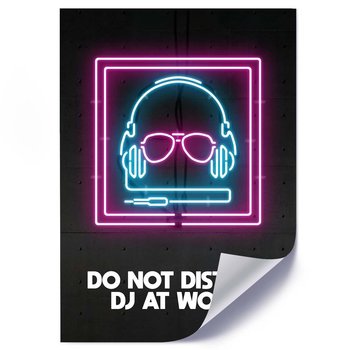 Plakat FEEBY Neony DJ, 50x70 cm - Feeby