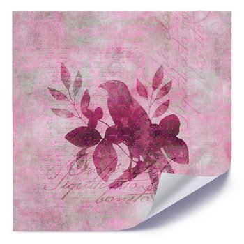 Plakat FEEBY Pelikan na różowym tle, 60x60 cm - Feeby
