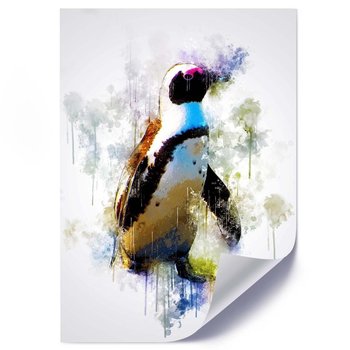 Plakat FEEBY Pingwin w kolorach, 40x60 cm - Feeby