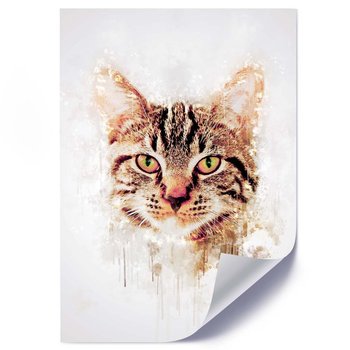 Plakat FEEBY Portret kota, 70x100 cm - Feeby