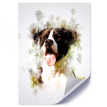 Plakat FEEBY Portret psa, 50x70 cm - Feeby
