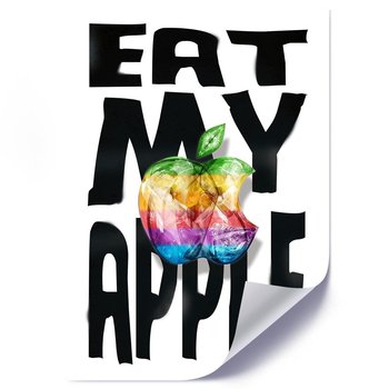 Plakat FEEBY Tęczowe jabłko, 50x70 cm - Feeby