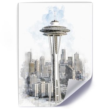 Plakat FEEBY Wieża Space Needle w Seattle, 40x60 cm - Feeby