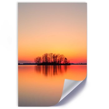 Plakat FEEBY Wyspa drzew o zachodzie słońca 40x60 - Feeby