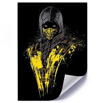 Plakat FEEBY Żółty wojownik ninja, 50x70 cm - Feeby