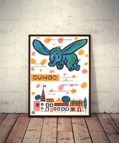Plakat filmowy Dumbo Anna Huskowska - limitowana reedycja.