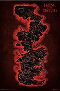 Plakat filmowy Gra o Tron Ród Smoka mapa Westeros 61x91,5 Plakaty na ścianę - Grupo Erik